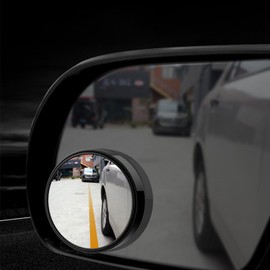 Universal Mirror 2x Blind Spot Mirrors Round HD Glass Convex 360° Side Rear View Mirror for Car