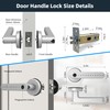 KENRONE Smart Door Lock, Door Handle with APP Unlock, Biometric