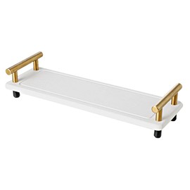 DONGKER Water Absorbing Stone Tray,Diatomaceous Absorbing Stone Tray with 2 Handles for Bathroom, Living Room, Cosmetic,Kitchen