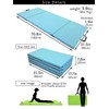 KaRaDaStyle Gymnastics Mat 4-Folding Stretch Mats 71"x31"x2" Exercise Muscle Training