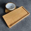 4PCS Mosaic Bamboo Coasters for Crafts, Blank Base Trays, Drinking