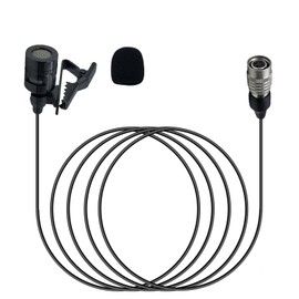 SPTSSWET Lavalier Microphone for Audio-Technica Wireless Bodypack Transmitter System Unidirectional Condenser Super Cardioid Mic with Hirose 4 Pin Plug