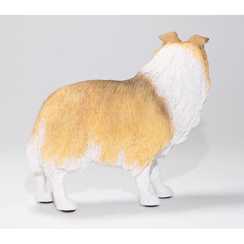 Semeid Handmade Resin Shetland Sheepdog Figurine (Brown)