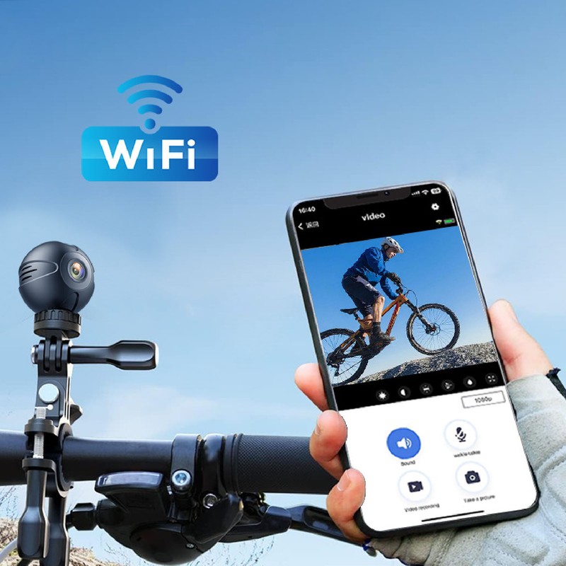Small WiFi Camera 1080P HD Night Vision Motion Detection 360