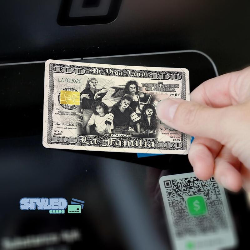 mi vida Loca debit card sticker made with high quality