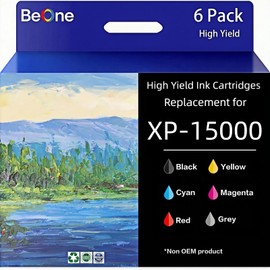 BeOne Remanufactured Ink Cartridges Replacement for 312XL 314XL Ink Cartridges Work with Expression Photo XP-15000 XP-8500 XP-8600 Printer(6 Pack,1Black,1 Cyan,1 Magenta,1 Yellow,1 Red,1 Gray)