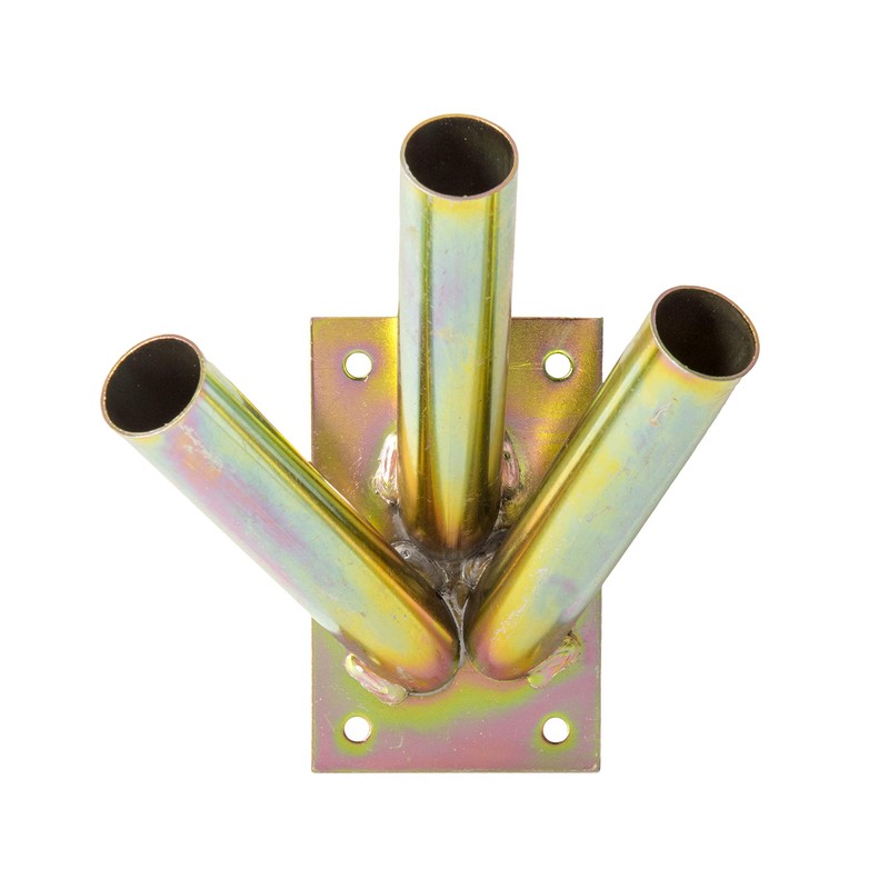 ADGO Flag Holder Screw-On Flag Pole Handle Wall Mount Hot-Dip