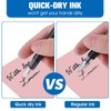 TIESOME Disposable Fountain Pens, Black Ink Smooth Writing Pens Quick-Drying
