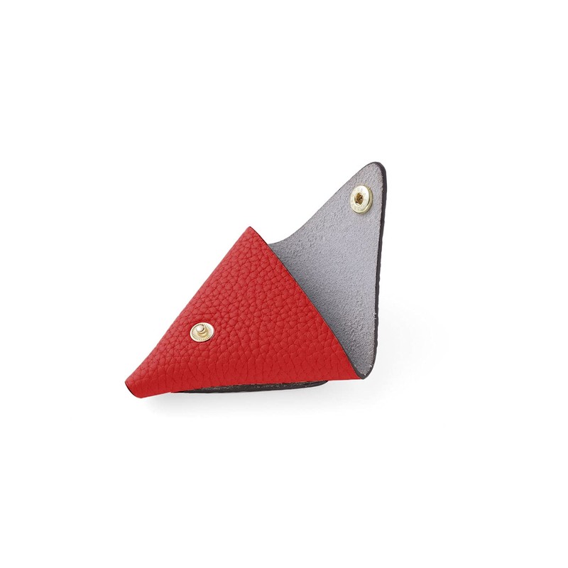 Bonaventura Triangle Coin Case BCCT4, red