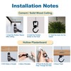 ONIKK Ceiling Hooks for Hanging Plants (2 PCS Black), Heavy