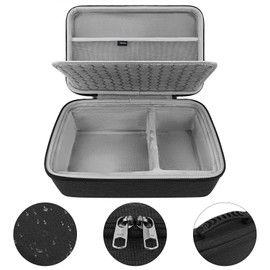 GEEKRIA Audio Interface Carrying Case, Hard Shell Travel Bag Compatible with Universal Audio Apollo Twin X Duo/Apollo Twin X Quad/Apollo Twin X Duo Gen 2 / Apollo Twin X Quad Gen 2 (Dark Gray)