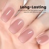 RARJSM Rubber Base Coat Gel Polish Nude Dirty Pink Skin