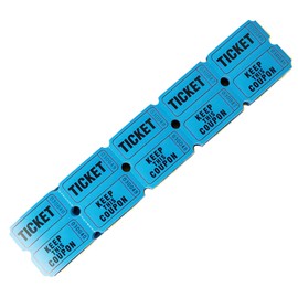 Raffle Tickets - Tickets for Classroom Company Event Reward Entry Events Carnival Concert Parties Fundraisers Prizes 200 Pieces Blue