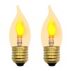 XIAOKALAMI LED Flame Effect Light Bulb E26 Flickering Candle Light