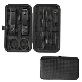 Xgvzs 8-teiliges Pinzetten-Set und Nagelknipser, Nagelknipser-Set, keine Lücken, Augenbrauen-Pinzetten-Set mit Nagelfeile, Nagelhautschere für Reisen