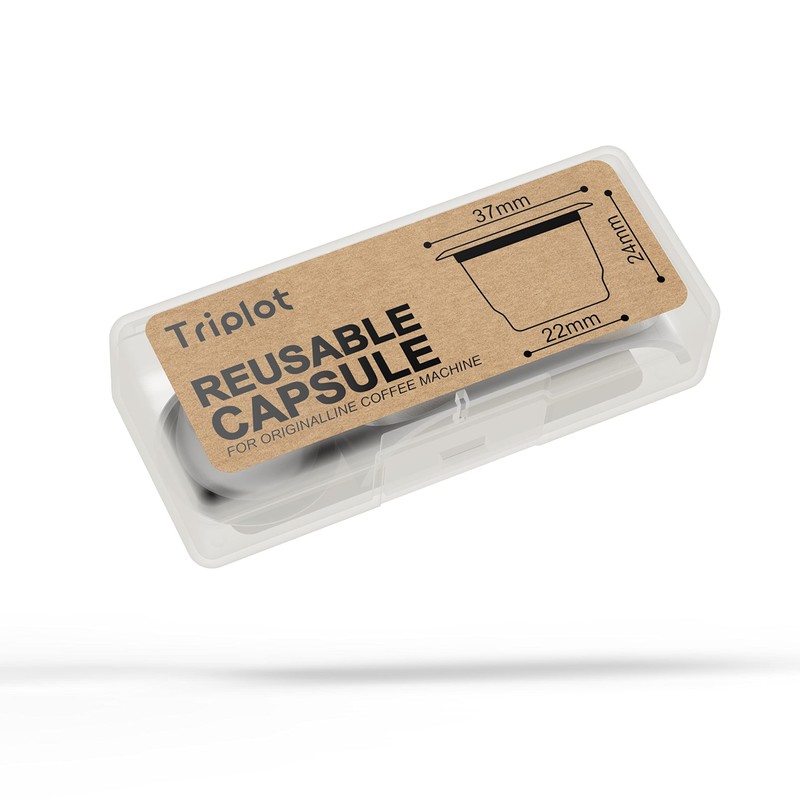 Reusable Capsules for Nespresso OriginalLine - Refillable Coffee Pods,Stainless Steel