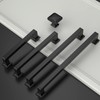 Amerdeco 6 Pack Matte Black Cabinet Pulls 12.6Inch(320MM) Hole Centers