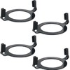 WADY 4PCS Black Metal Lamp Harp Holder Adapters (1.65") -