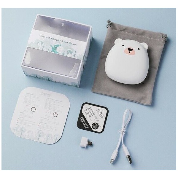 MYI Rechargeable Hand Warmer Power Bank Polar Bear