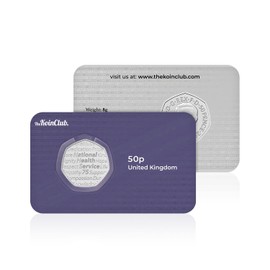 Royal Mint UK 75 Years of the NHS 2023 50p Brilliant Uncirculated BU Coin