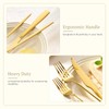 Astercook Silverware Set 48-Piece Gold Flatware Set with Steak Knives
