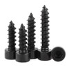 FEEIMOL Carbon Steel Self-Tapping Screws Black Hex Socket Screws M3
