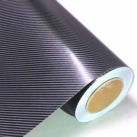 F & B LED LIGHTS 4D Black Carbon Fiber Vinyl Wrap Sticker Air Release Free Anti-Wrinkle (120" x 60" / 10 FT x 5 FT)