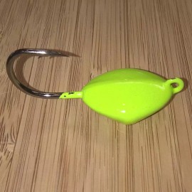 T&A Jigs 5PK TOG BLACKFISH CHARTREUSE GREEN SHEEPSHEAD Ocean Sea Sweeper JIGS Tautog  Jig - 3oz