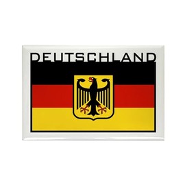CafePress Deutschland Flag Rectangle Magnet, 3"x2" Refrigerator Magnet