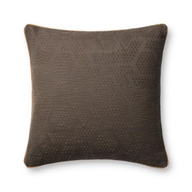 Loloi Jeremiah Brent Leroy Collection PJBR0004 Brown 22'' x 22'' Cover Only Pillow