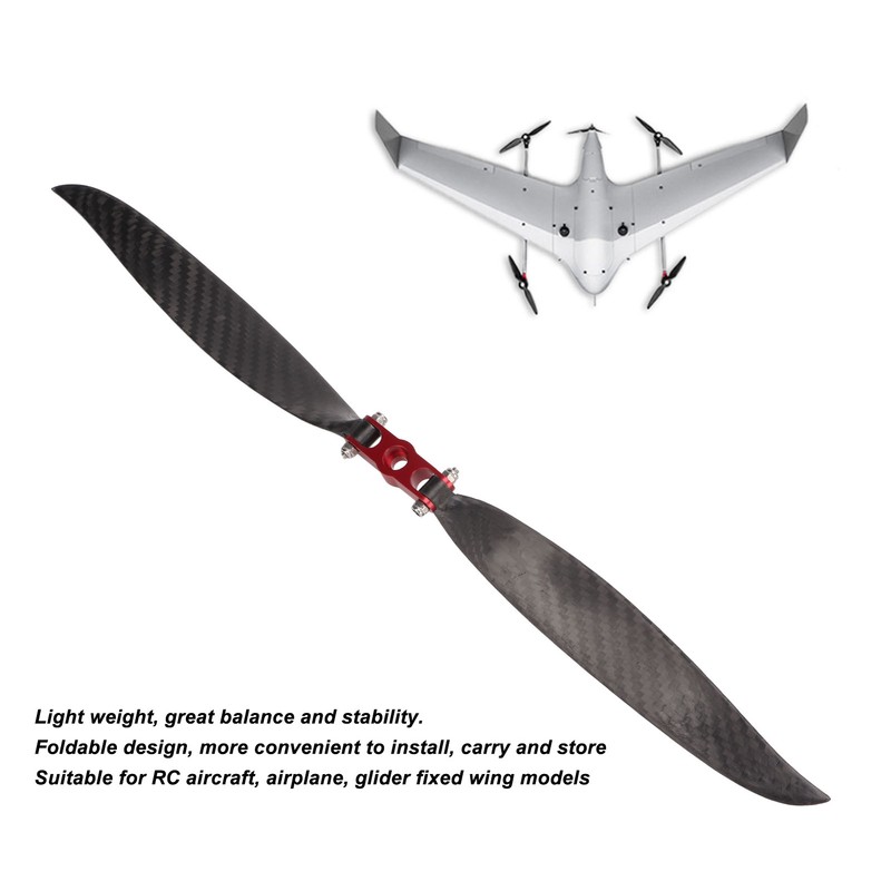 Carbon Fiber RC Plane Propeller Fixed Wing Folding Props High