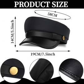 Kavoc 5 Pcs Chauffeur Costume Include Limo Driver Hat Gloves Handkerchif Glasses for Men Women Party Cosplay Dress Up (Style2)