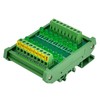 DIN Rail Mount 16 LEDs Indicator Light Module, Support 5~50VDC