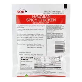 NOH Hawaiian Spicy Chicken, 2.0-Ounce Packet, (Pack of 12)