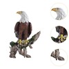 Generic Perching Bald Eagle Statue Resin Ornament Desk Decoration Decorative