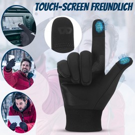 CYCLESPEED Warm Winter Gloves for Men and Women, Waterproof Non-Slip Gloves with Touch Screen, Winter Running and Climbing Sports Gloves (S)