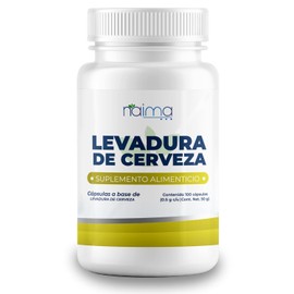 Levadura de Cerveza, 100 Cápsulas | Suplemento Alimenticio 100% Puro | Ingredientes Naturales, Sin Aditivos | Nutrientes, Vitaminas y Minerales, Apoyo Digestivo y Bienestar General