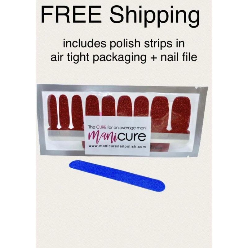 ManiCURE Nail Polish Navy Blue Solid Finish, 100% Real Nail