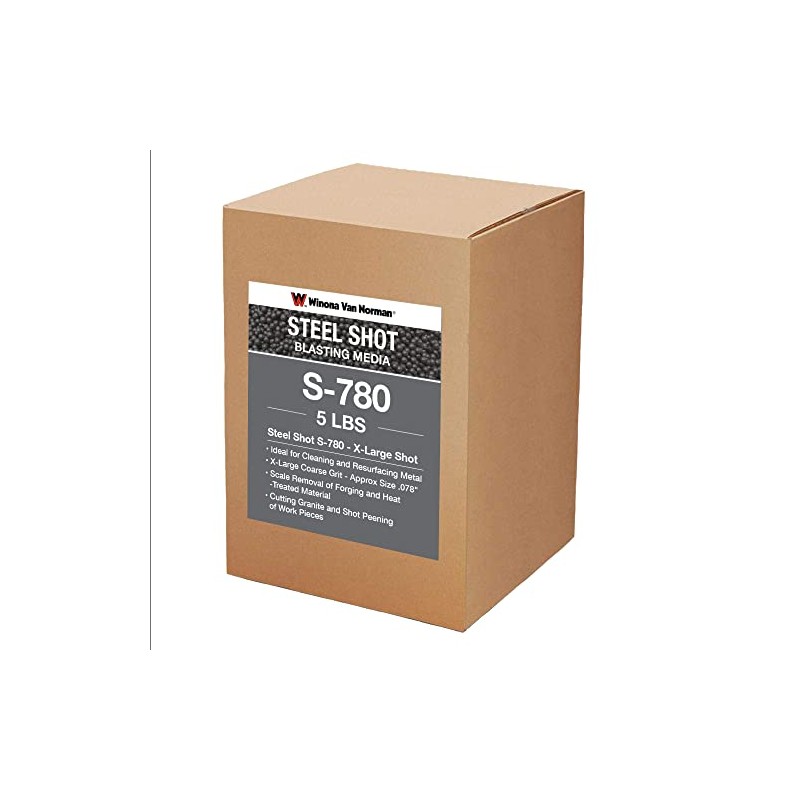 Steel Shot S-780 - Blasting Media - X-Large Size (5lbs)
