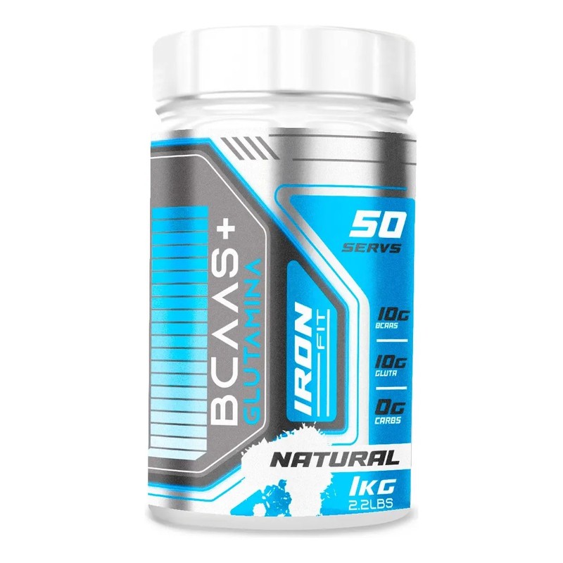 Aminoácidos Bcaas Glutamina Iron Fit 1kg Cu 2 Piezas