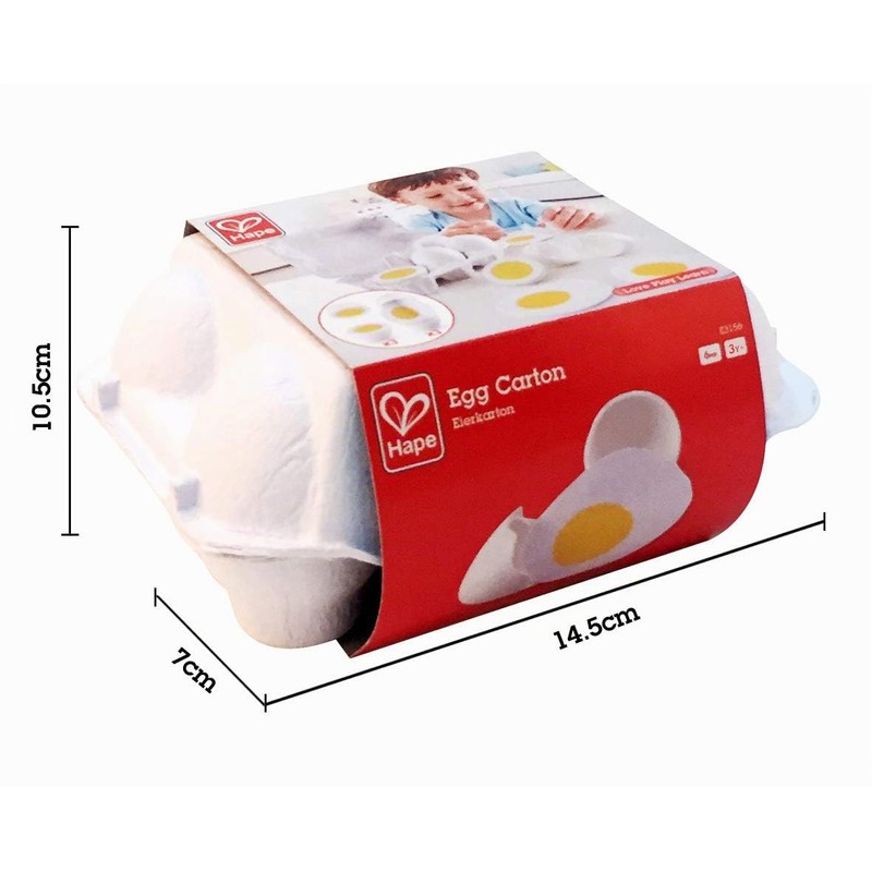 Hape Cartone delle Uova | 3 Uova Sode con Guscio