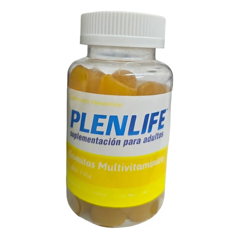 Kit C/3 Botes Gomitas Biotina, Ca, Multivit 50 Pzs. Plenlife