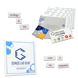 Ecology Word Magnets - Funny and Nerdy Word Kit for College to PhD to Professional Ecologist Level - Office Refrigerator or Magnetic White Board - Made in USA