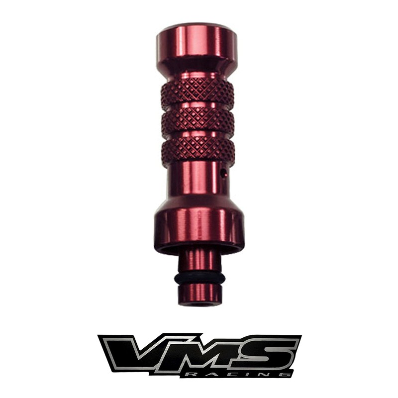 VMS Racing RED Engine Oil DIPSTICK HANDLE in Billet Aluminum