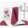 50 APARTina Napkins Fabric-Like Airlaid Plain Colour: Berry Size: 40