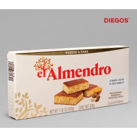 El Almendro Turrón yema tostada ( Marzipan turrón with egg yolk) - Nougat Christmas treats - Turron gift pack