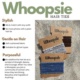 Whoopsie Forest Green Hair Tie Bracelets, Hair Ties with Purpose, Elastic Hair Ties for Normal, Thick & Thin Hair, Doubles as Stylish Bracelet