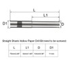 sourcing map 10mm Paper Punch Drill, Straight Shank Hollow Bit