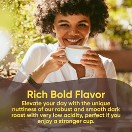 New Mexico Piñon Whole Bean Coffee Dark Roast 100% Brazilian Arabica Dark Piñon Naturally Nutty & Bold Flavored Coffee Beans - 5 Lb Bag