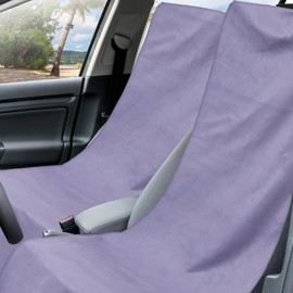 Hahafelt 2 Pack Car Seat Towel Covers with Storage Bag 63 x 32 Inch Athletic Running Towel Seat Sweat Washable Cover Gifts for Car Outdoor Sport Activities Christmas (Gray)